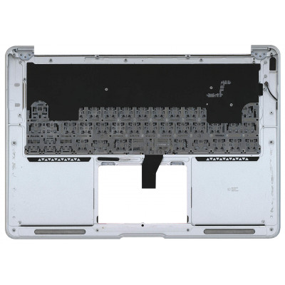 Клавиатура для ноутбука Apple MacBook Air (A1369) 2010+ Black, Silver TopCase, RU (горизонтальный энтер) – купить в allbattery.ua