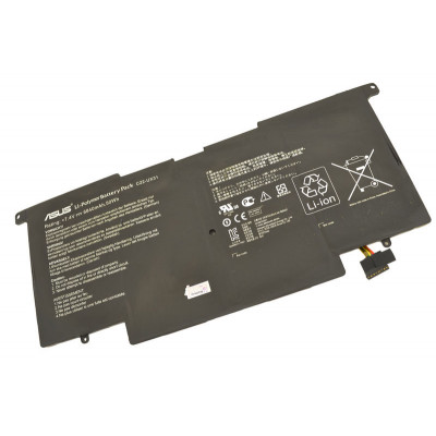 Посилена батареяна батарея для ноутбука Asus C22-UX31 UX31A 7.4V Black 6840mAh Оригинал