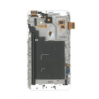 Матрица с тачскрином (модуль) Samsung Galaxy Note 1 GT-N7000 белый с рамкой
