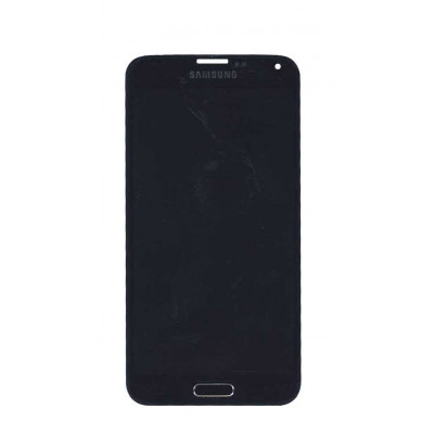 Матрица с тачскрином (модуль) для Samsung Galaxy S5 SM-G900H черный с кнопкой home