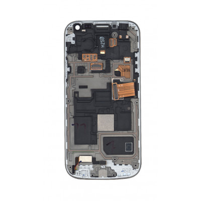 Матрица с тачскрином (модуль) Samsung Galaxy S4 mini GT-I9190 белый с рамкой