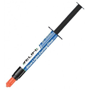 Клей UV Relife RL-035G Blue light glue для фіксації лінз та компонентів камеры,  в шприце 3ml
