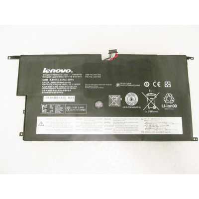 Батарея для ноутбука Lenovo ThinkPad X1 Carbon (2nd Gen) 45N1702, 3040mAh (45Wh), 4cell, 14.8V, Li-Pol, черная