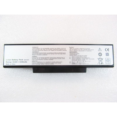 Батарея для ноутбука Asus A32-K72, 5200mAh, 6cell, 11.1V, Li-ion, черная,