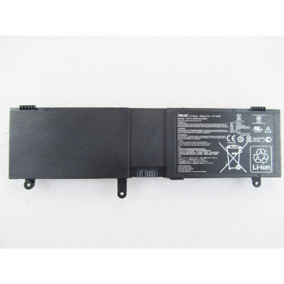 Батарея для ноутбука Asus N550 C41-N550, 3900mAh (59Wh), 4cell, 15V, Li-ion, черная,