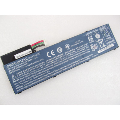 Батарея для ноутбука Acer AP12A3i Aspire M3, 4850mAh (54Wh), 6cell, 11.1V, Li-Po, черная,
