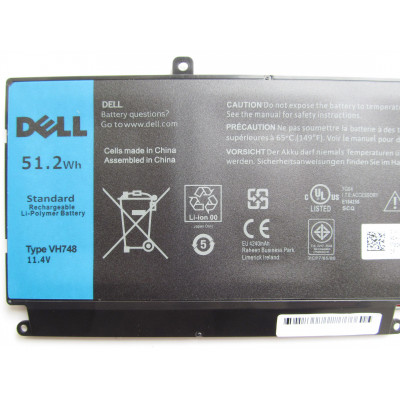Батарея для ноутбука Dell Vostro 5470 VH748, 51.2Wh (4240mAh), 6cell, 11.4V, Li-Pol, черная,