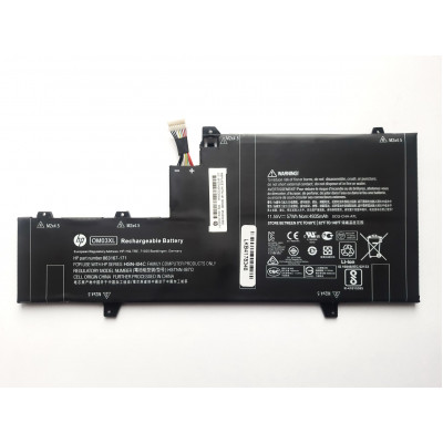 Батарея для ноутбука HP EliteBook Folio 1030 G2 OM03XL, 57Wh (4935mAh), 3cell, 11.55V, Li-ion, черная, ОРИГ