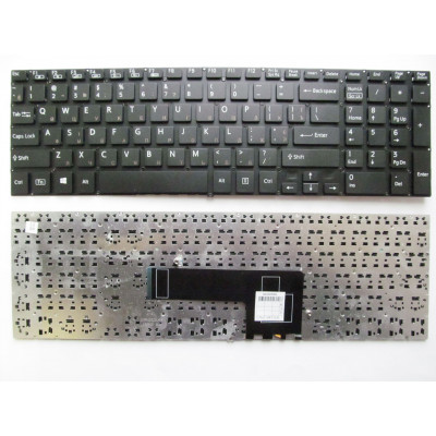 Клавиатура Sony Vaio SVF15 (Fit 15 Series) черная без рамки RU/US - новинка в магазине allbattery.ua!