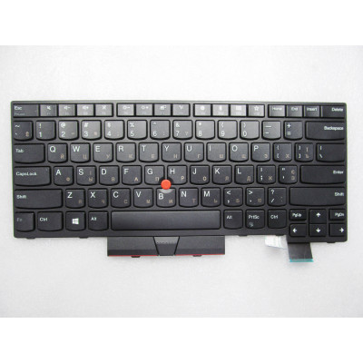 Клавиатура для ноутбуков Lenovo ThinkPad T470 Series черная с черной рамкой с трекпоинтом
