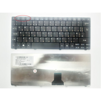 Клавиатура для ноутбуков Acer Aspire One 751, 751h, 752, 753, TimeLine 1410, 1810, Ferrari One черная UA/RU/US на allbattery.ua