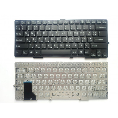 Короткий H1 заголовок: Клавиатура Sony Vaio SVE13/SVS13 черная без рамки, под подсветку RU/US - купить в магазине allbattery.ua
