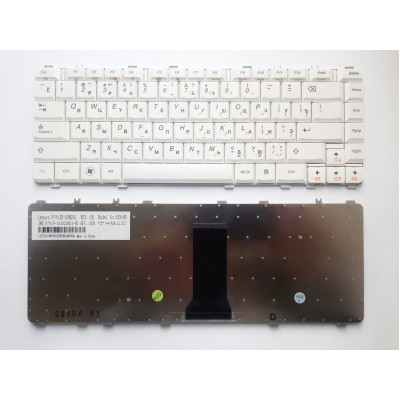 Короткий H1 заголовок: Клавиатура белая для ноутбуков Lenovo IdeaPad Y450, Y460, Y550, Y560 Series [UA/RU/US] на allbattery.ua