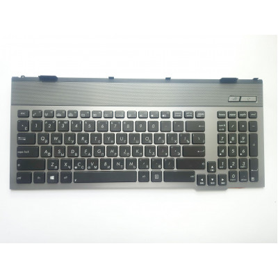 Клавиатура Asus G55: стильная, подсветка RU/US, металлическая рамка