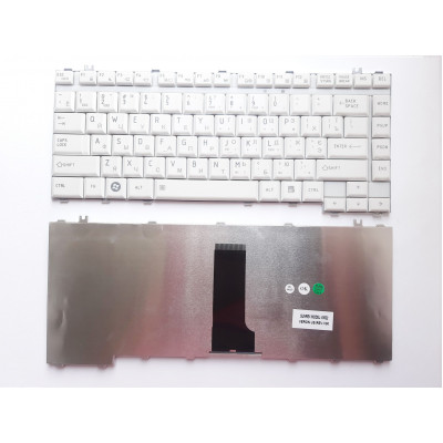 Клавиатура белая RU/US для ноутбуков Toshiba Satellite A200, A300, L300, M300 - доступна в магазине allbattery.ua