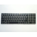 Клавиатура с подсветкой для ноутбуков HP ProBook 450 G5, 455 G5, 470 G5 – черная с серебристой рамкой, RU/US раскладка