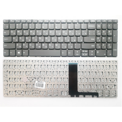 Клавиатура Lenovo IdeaPad 320-15, 330-15, S145-15 Series серая без рамки RU/US - выбор для вашего ноутбука!