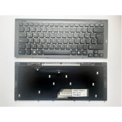Клавиатура для ноутбуков Sony Vaio VGN-SR series черная с темно-серой рамкой RU/US - купить в магазине allbattery.ua