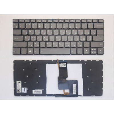 Купить клавиатуру Lenovo IdeaPad 320-14, 320S-14 Series серую без рамки с подсветкой RU/US на AllBattery.ua