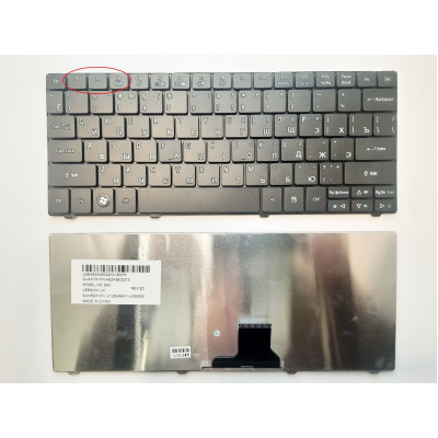 Клавиатура для ноутбуков Acer Aspire One 721, TimeLineX 1830, 1830T черная RU/US - покупайте в магазине allbattery.ua