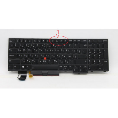 Клавиатура Lenovo ThinkPad T15 Gen1: черная рамка, трекпоинт, подсветка RU/US | AllBattery.ua