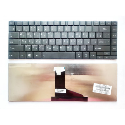 Клавиатура для ноутбуков Toshiba Satellite C800, C805, C840, L800, L840 черная RU/US - доступное решение от allbattery.ua