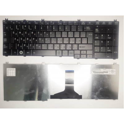 Клавиатура Toshiba Satellite C650, C655, C660, L650, L655, L670, L750, L755 черная RU/US - купить в магазине allbattery.ua