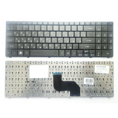 Клавиатура для ноутбуков Acer Aspire и eM, черная RU/US - allbattery.ua