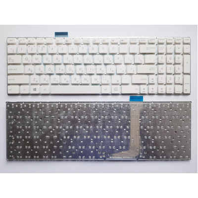 Клавиатура Asus E502, R517 белая без рамки RU/US - идеальное решение для вашего ноутбука. Приобретайте в магазине allbattery.ua!