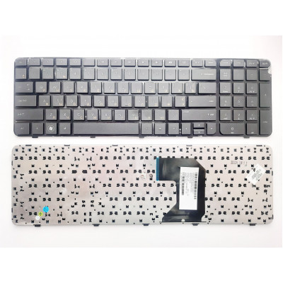 Клавиатура для ноутбуков HP Pavilion G7-2000: черная с черной рамкой, RU/US - покупайте на allbattery.ua!