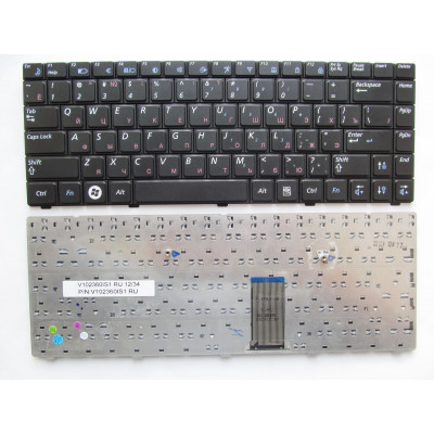 Клавиатура для ноутбуков Samsung R420-R440, RV408-RV410: черная, RU/US