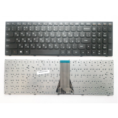 Короткий H1 заголовок: Клавиатура Lenovo IdeaPad G50, Z50, Flex 2-15 Series черная/черная рамка RU/US - продажа на allbattery.ua