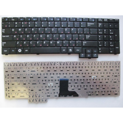 Клавиатура Samsung R523-RV510 черная для ноутбуков: RU/US раскладка