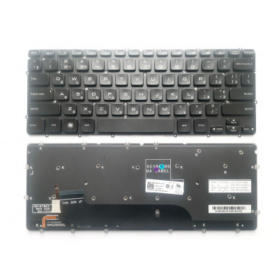Клавиатура Dell XPS 13/12 (9333, L321X, 322X) без рамки: подсветка, черного цвета