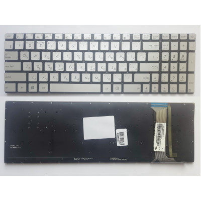 Клавиатура Asus N551, N552, GL551, G552V - стильная безрамочная модель с подсветкой RU/US.