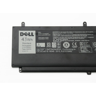 Оригінальна батарея Dell Inspiron 15 7547, 7548 - D2VF9 (11.1 V 43Wh 3705mAh) - Акумулятор, АКБ для ноутбука 