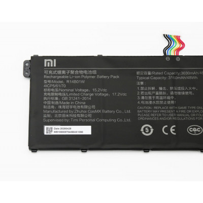 Оригинальная батарея Xiaomi R14B01W (Mi RedmiBook 14, Mi RedmiBook 16) 15.2V 48Wh - АКБ для ноутбука