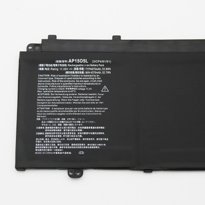 Оригінальна батарея для ноутбука Acer Aspire S5-371 - AP15O5L, AP15O3K (11.55V 4670mAh 53.9Wh) 