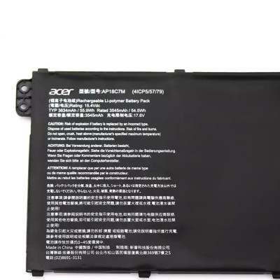 Оригінальна акумуляторна батарея до ноутбука Acer Swift 5 SF514-54T SF514-54GT (AP18C7M  15.4V  55.9Wh) 