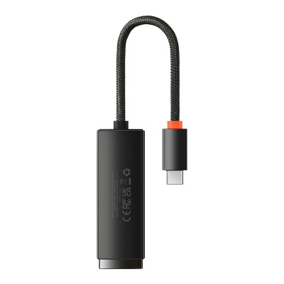 USB Hub Baseus Lite Type-C to RJ45 Ethernet 1000Mbps Черный (WKQX000301)
