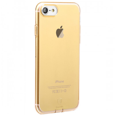 Чехол Baseus для iPhone SE 2020/8/7 Simple Pluggy Gold (ARAPIPH7-A0V)