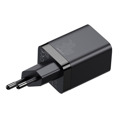 Сетевое зарядное устройство Baseus Super Si Pro 2 порта, USB + Type-C 30W Черный (CCSUPP-E01)