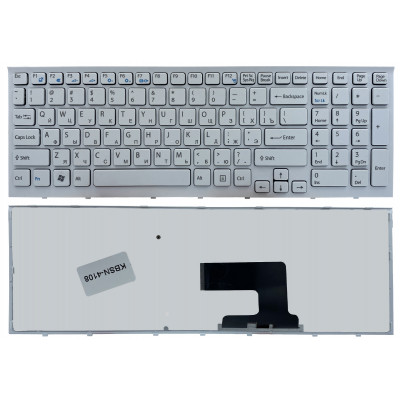 Клавиатура для Sony VPC-EH Series белая - купить в магазине allbattery.ua