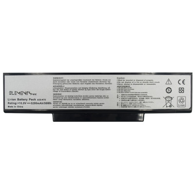Аккумулятор  для Asus A72 K72 K73 N71 N73 X77 10.8V 5200mAh (K72-T-3S2P-5200)