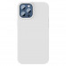 Чехол Baseus Liquid Silica Gel Magnetic + защитное стекло для iPhone 12 Pro Max Белый (WIAPIPH67N-YC02)