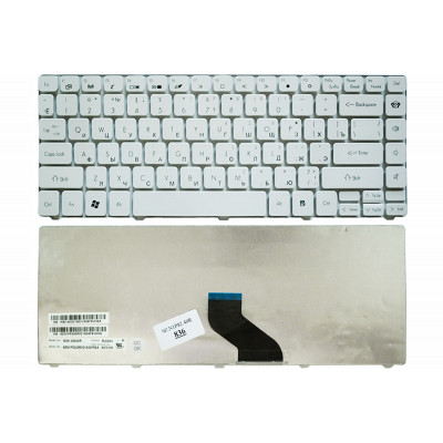 Клавиатура белого цвета (9Z.N1P82.40R) для Gateway NV49C Packard Bell EasyNote NM85 NM86 NM87 - идеальное решение для вашего ноутбука!