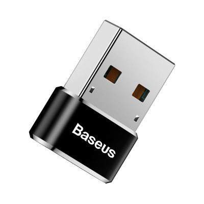 Переходник Baseus Mini Type-C female to USB male Черный (CAAOTG-01)
