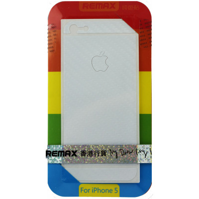 Защитная пленка Remax для iPhone 5/5S/5SE (front + back) Pure Sticker White