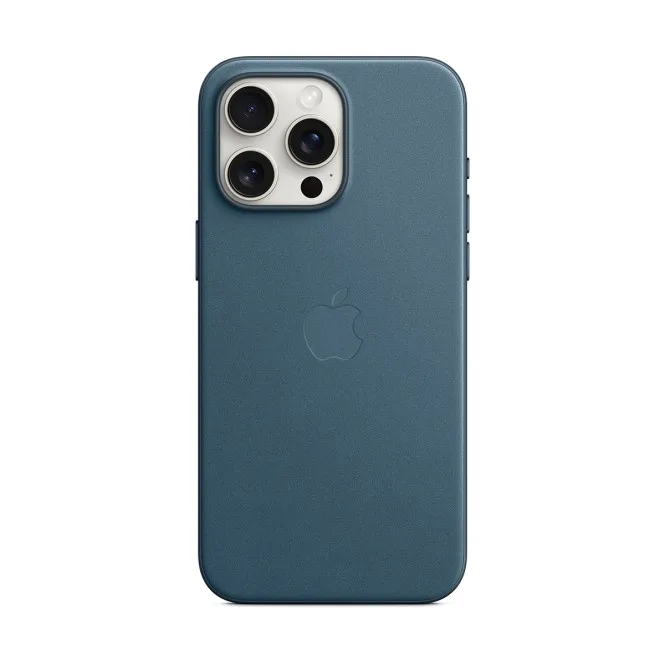 Чохол FineWoven Case with MagSafe  for Apple iPhone 15 Pro Max (OEM) - Pacific Blue (ARM71990)
