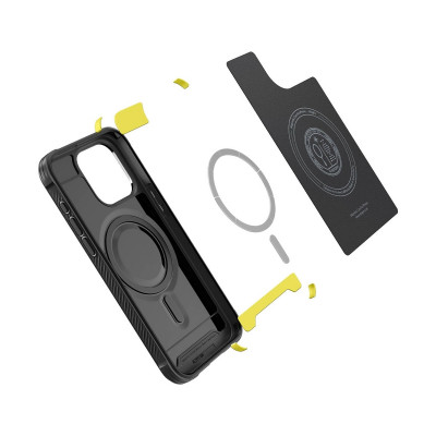 Чохол Spigen Rugged Armor MagSafe для iPhone 15 Pro Matte Black (ACS06703)